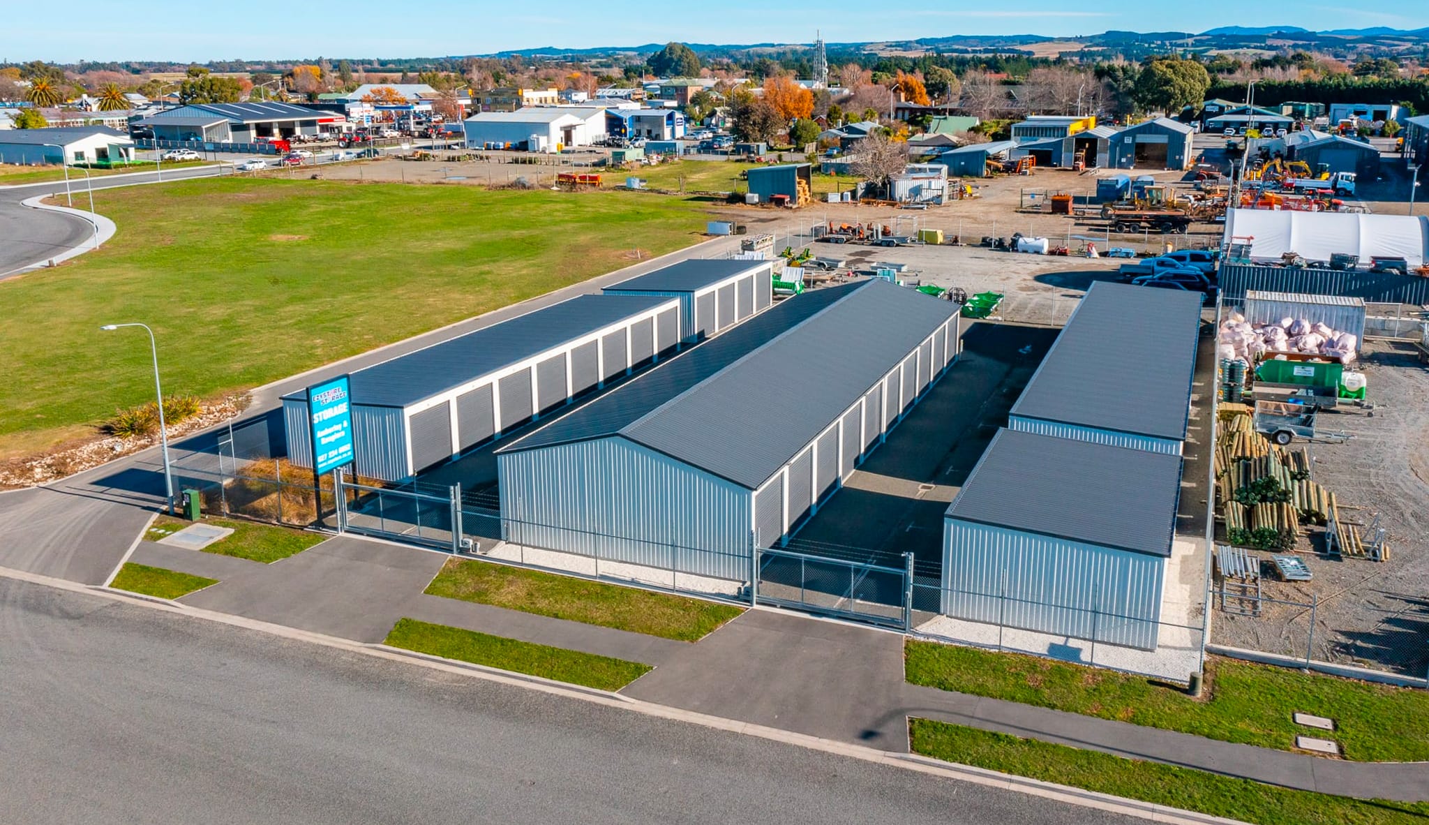 Individually locked storage units in Amberley, perfect for businesses or individuals