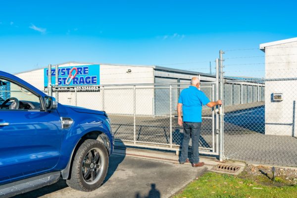 Secure entry for our storage units in Rangiora